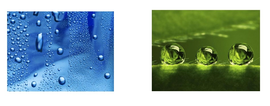 親水和疏水，潤濕性