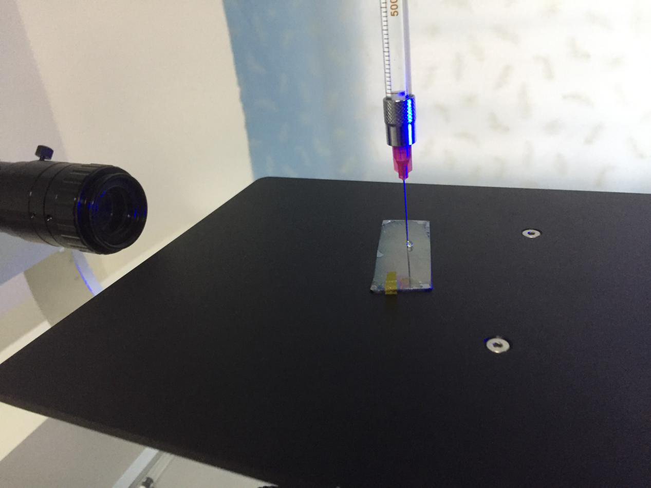 接觸角測(cè)量儀測(cè)試碳合物案例,接觸角測(cè)試數(shù)據(jù)報(bào)告