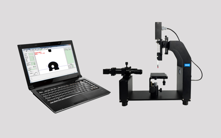 晟鼎精密-固體液體接觸角測(cè)量?jī)x，SINDIN接觸角測(cè)量?jī)x的使用及參數(shù)